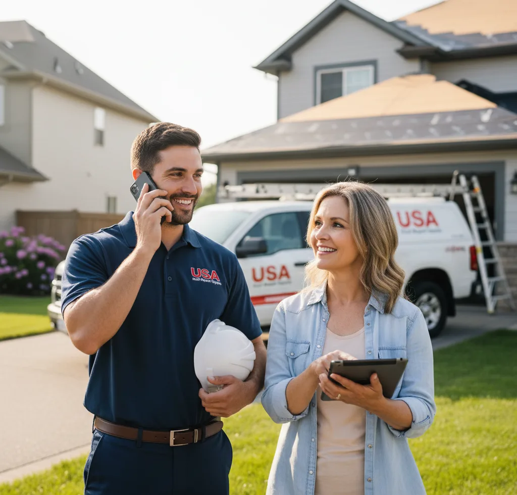 USA Roof Repair Experts customer support in Russiaville